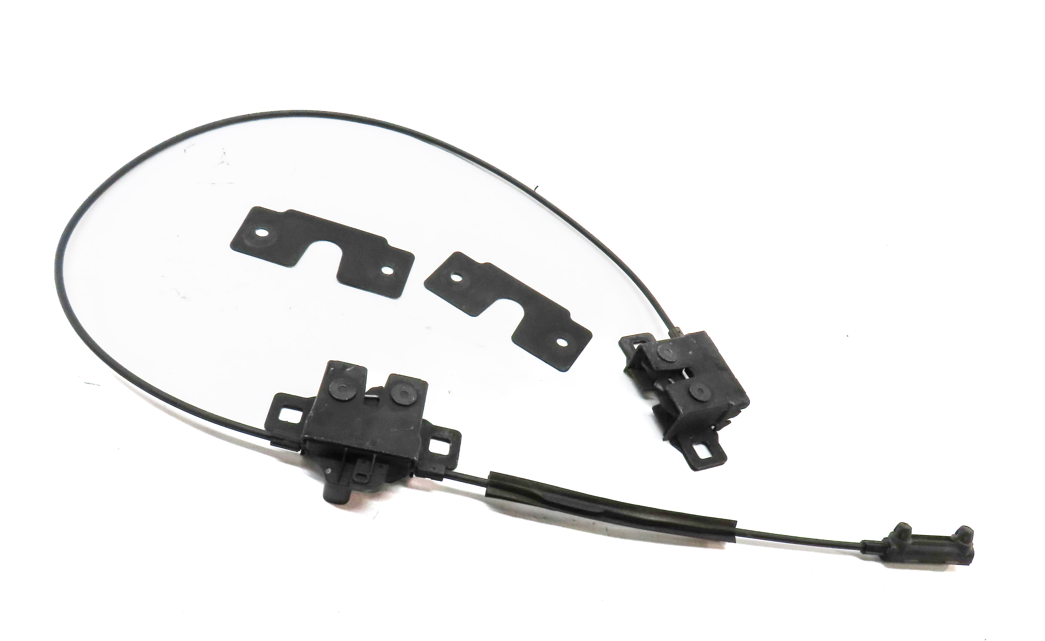 2015 LAND RANGE ROVER SPORT (L494) FRONT HOOD BONNET LID LATCH SET w/CABLES — exact item pictured